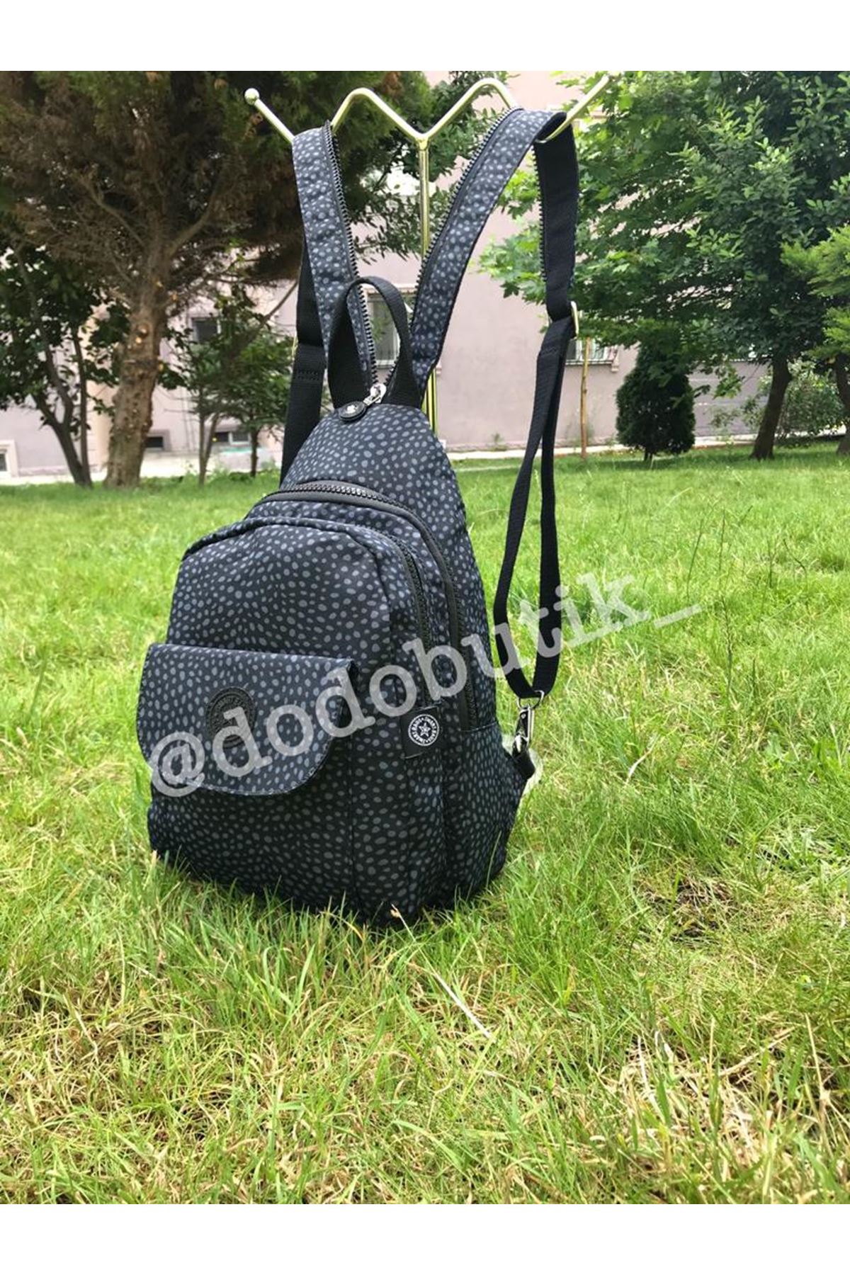 Siyah Desenli Body Bag / Sırt Çantası  DDSMRTBG1237