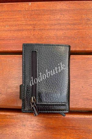 Siyah Deri Akıllı Cüzdan WP5530