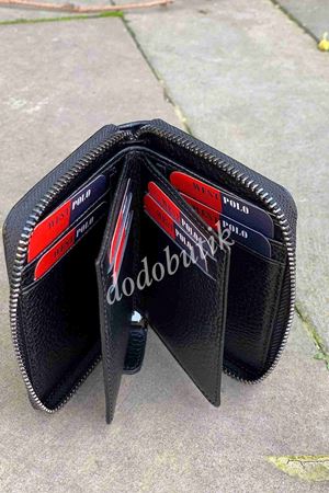 Hakiki Deri Siyah Cüzdan WP1695