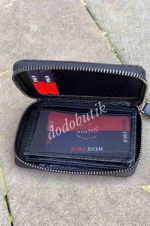 Hakiki Deri Siyah Cüzdan WP1695