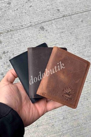 Eskitme Taba Hakiki Deri Tarz Cüzdan 1590c 