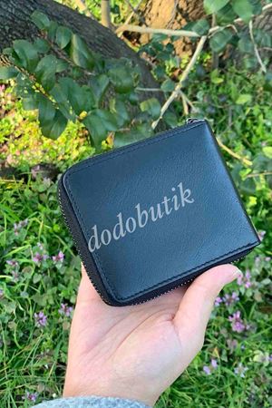 Siyah Hakiki Deri Tarz Cüzdan 2743