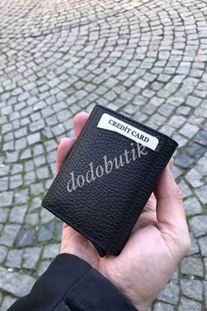 Hakiki Deri Siyah Akıllı Cüzdan WP5550