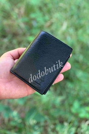 Siyah Hakiki Deri Tarz Cüzdan 1142