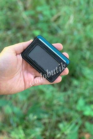 Siyah-Turkuaz Hakiki Deri Tarz Cüzdan 595 