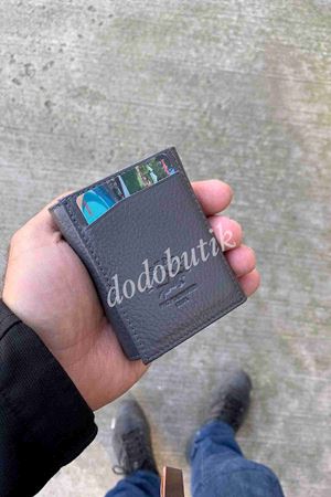 Hakiki Deri Gri Akıllı Cüzdan WP5550