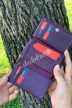 Mor Deri Cüzdan WPL422 