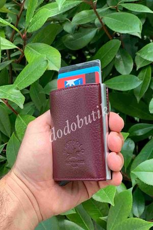 Hakiki Deri Bordo Akıllı Cüzdan 5540  