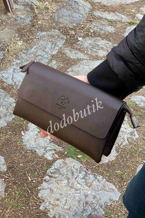 Kahverengi Deri El Çantası 5008 