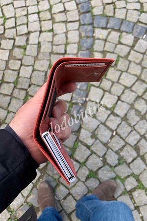 Eskitme Deri  Kiremit Akıllı Cüzdan DD5550C