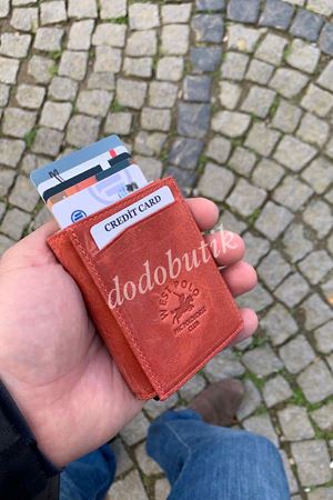 Eskitme Deri  Kiremit Akıllı Cüzdan DD5550C