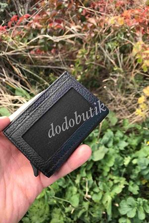 Hakiki Deri Siyah Akıllı Cüzdan 5540