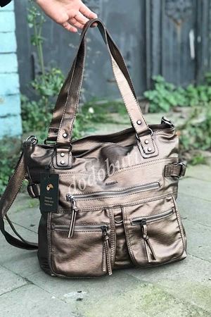 Bakır Deri Kol Çantası M-517  