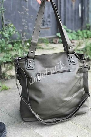 Yeşil Deri Kol Çantası M-517   