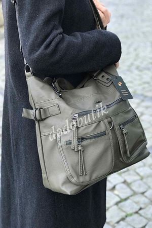 Yeşil Deri Kol Çantası M-517   