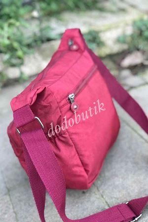 Kadın Bordo Klinkır Postacı Çantası 5827 