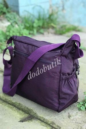 Kadın Mürdüm Klinkır Postacı Çantası 5827 