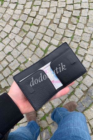 Siyah Hakiki Deri Tarz Cüzdan 762