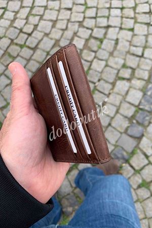 Kahverengi Crazy Deri Tarz Cüzdan 762  