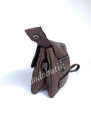 Kahverengi Deri El Çantası DDA60 