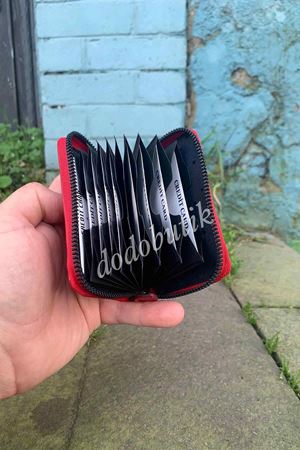 Kırmızı Hakiki Deri Kartlık DDA333 