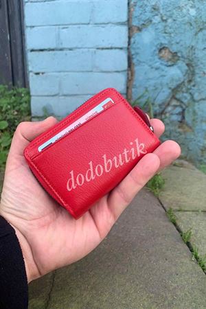 Kırmızı Hakiki Deri Kartlık DDA333 