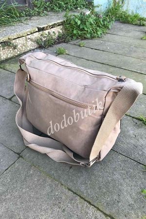 Kadın Krem Klinkır Kumaş Çapraz Çanta 3048   