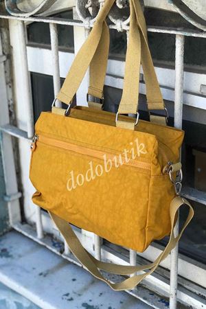 Sarı Klinkır Kumaş Kol/Omuz Çantası M267    