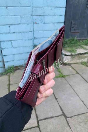 Hakiki Deri Bordo Cüzdan DD03  