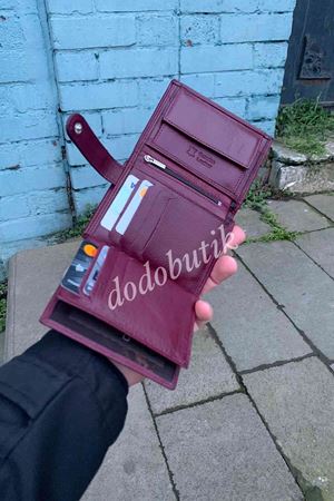 Hakiki Deri Bordo Cüzdan DD03  