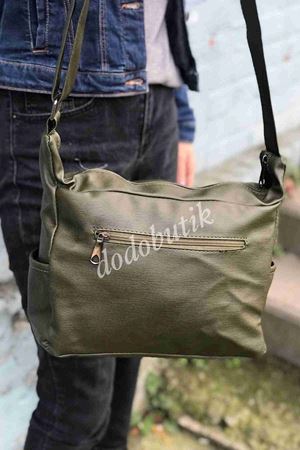 Yeşil Yıkama Deri Omuz Çantası M-101 - kopya