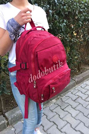 Suya Dayanıklı Sırt Çantası Kırmızı- 12C