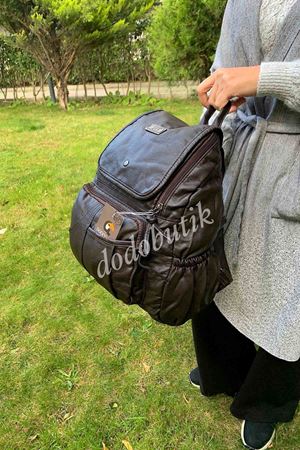 Yıkama Deri  Sırt Çantası 17B