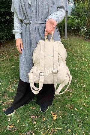 Yıkama Deri  Sırt Çantası 17B