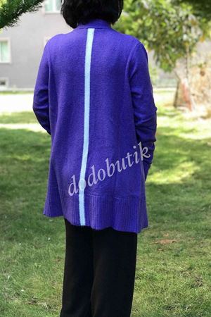 Sırt Detaylı Cepli Hırka 