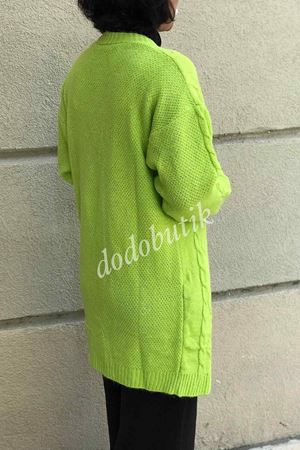 Desenli Triko Hırka 