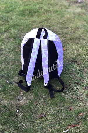 Lila Desenli Sırt Çantası