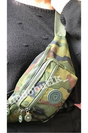 Su Geçirmez Kamuflaj Bel Çantası
