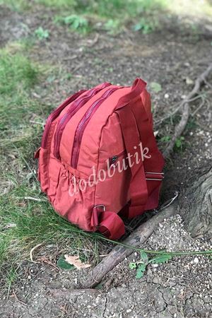 Suya Dyanıklı Ara Boy Sırt Çantası Kiremit 8317