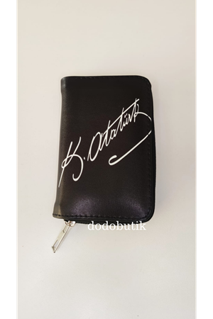 Atatürk İmzalı Baskılı Orta Boy Cüzdan CZDN4556