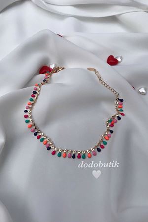 Renkli Boncuklu Halhal RH25788