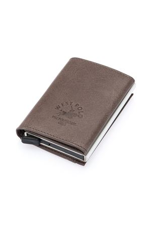 Crazy Deri Gri Akıllı Cüzdan 5540C 