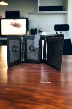 Hakiki Deri Siyah Cüzdan DD03 