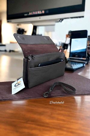 Kahverengi Deri El Çantası 5008 