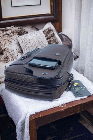 Kahverengi Telefon Gözlü Postacı Çantası 6005