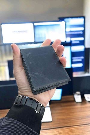 Antrasit Hakiki Deri Tarz Cüzdan 595C