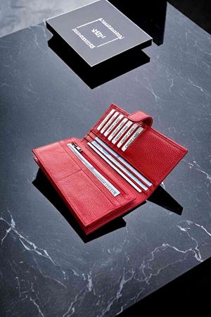 Kırmızı Deri Telefonlu Cüzdan DD877P