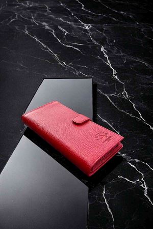 Kırmızı Deri Telefonlu Cüzdan DD877P