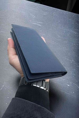 Lacivert Deri Telefonlu Cüzdan 877