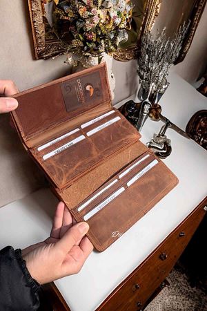 Hakiki Deri Taba Bayan Cüzdan 443